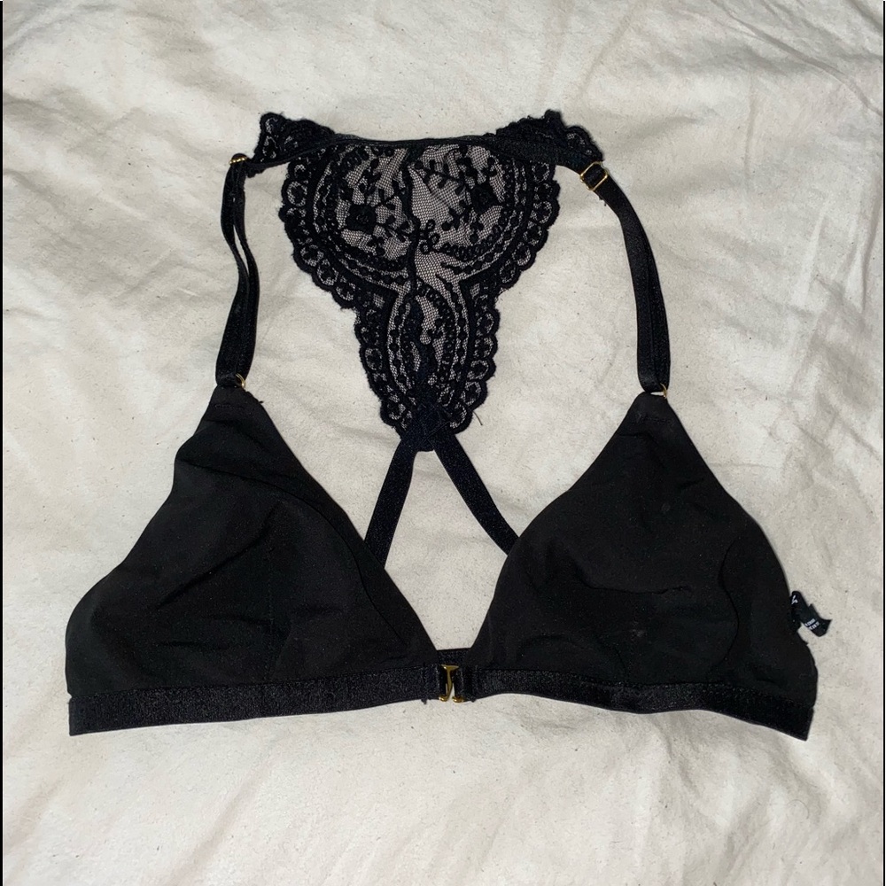 Free People Black Bralette